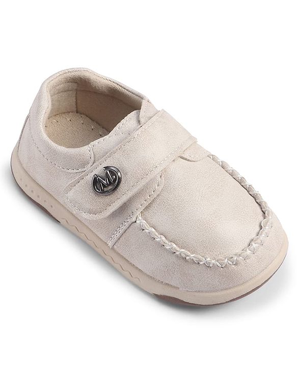 Cute Walk by Babyhug Velcro Closure Formal & Party Wear Shoes - Beige