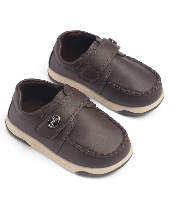 Cute Walk by Babyhug Velcro Closure Formal & Party Wear Shoes - Beige