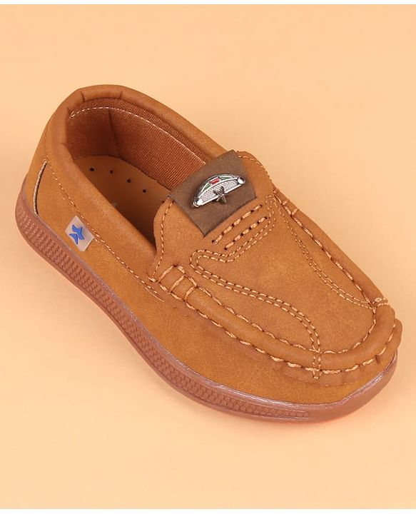Cute Walk by Babyhug Slip On Solid Loafers - Navy Blue