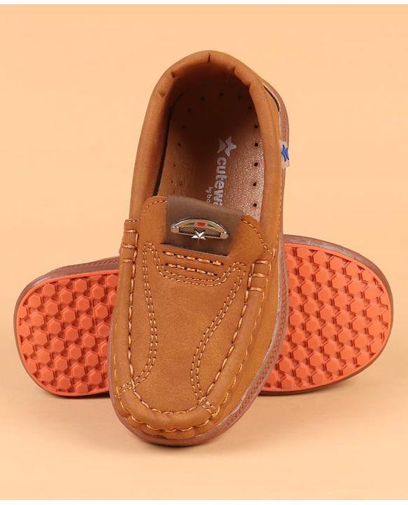 Cute Walk by Babyhug Slip On Solid Loafers - Navy Blue
