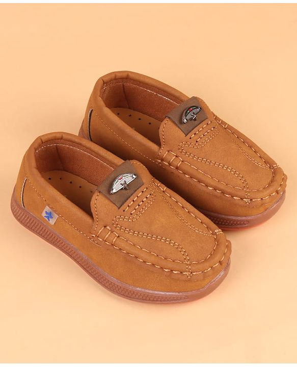 Cute Walk by Babyhug Slip On Solid Loafers - Navy Blue