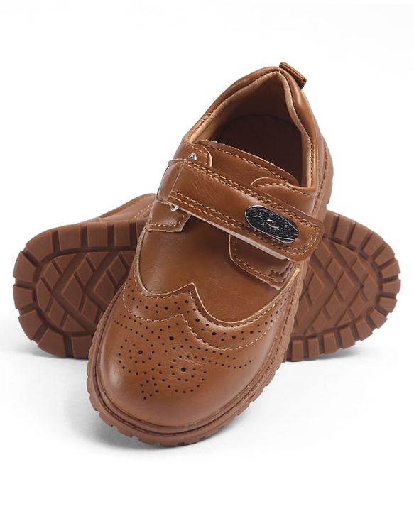 Cute Walk by Babyhug Velcro Closure Formal & Party Wear Shoes - Brown