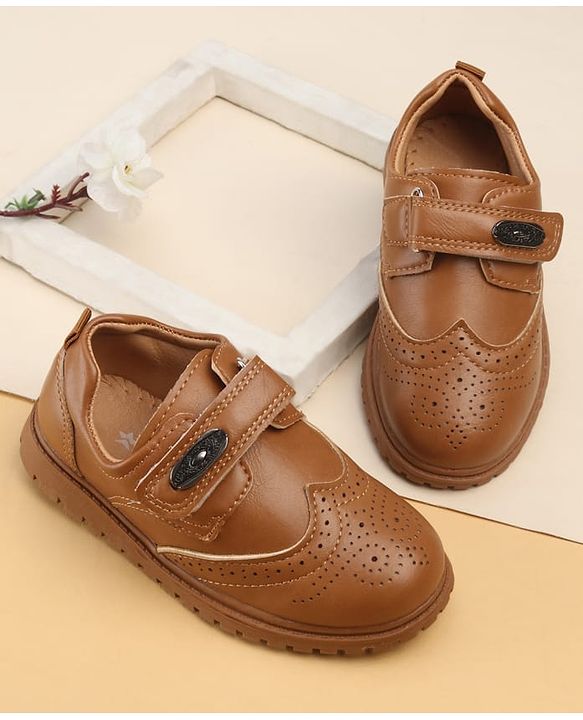 Cute Walk by Babyhug Velcro Closure Formal & Party Wear Shoes - Brown