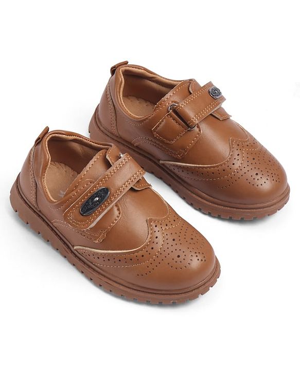 Cute Walk by Babyhug Velcro Closure Formal & Party Wear Shoes - Brown