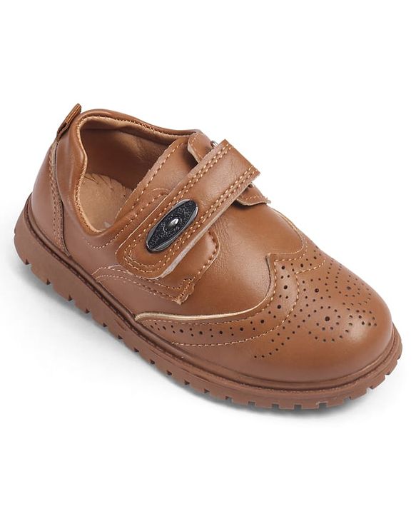 Cute Walk by Babyhug Velcro Closure Formal & Party Wear Shoes - Brown