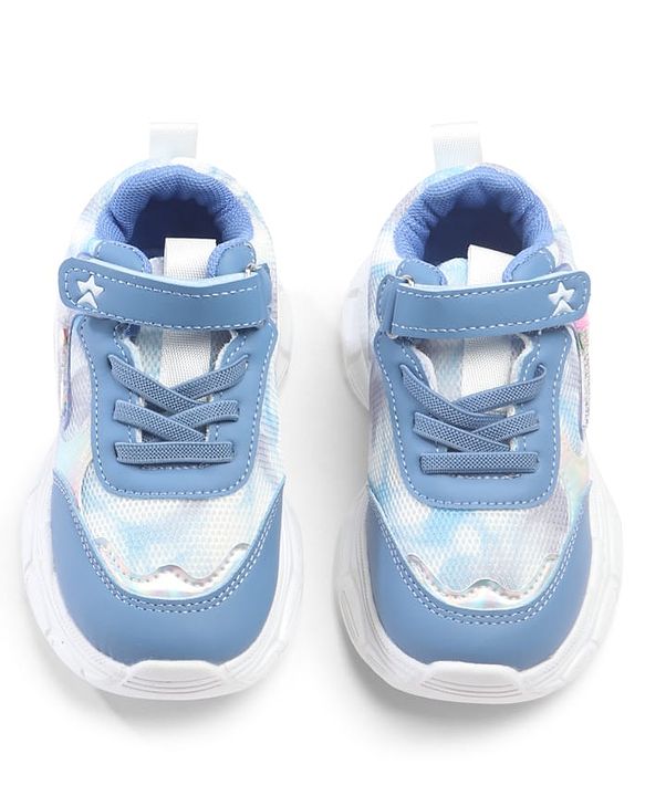 Cute Walk by Babyhug Velcro Closure Solid Sneaker Shoes - Blue