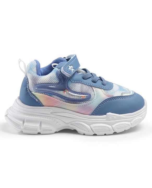 Cute Walk by Babyhug Velcro Closure Solid Sneaker Shoes - Blue