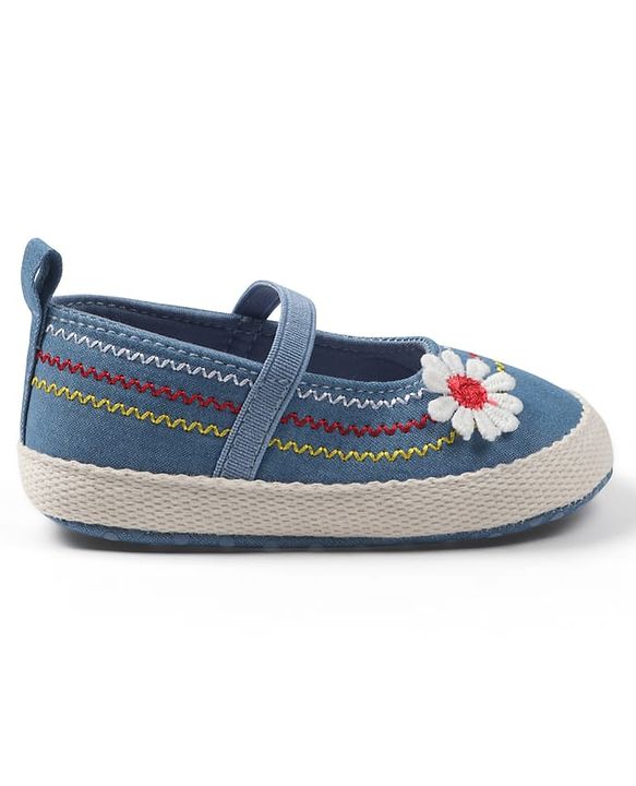 Cute Walk by Babyhug Slip On Booties with Floral Applique - Pink