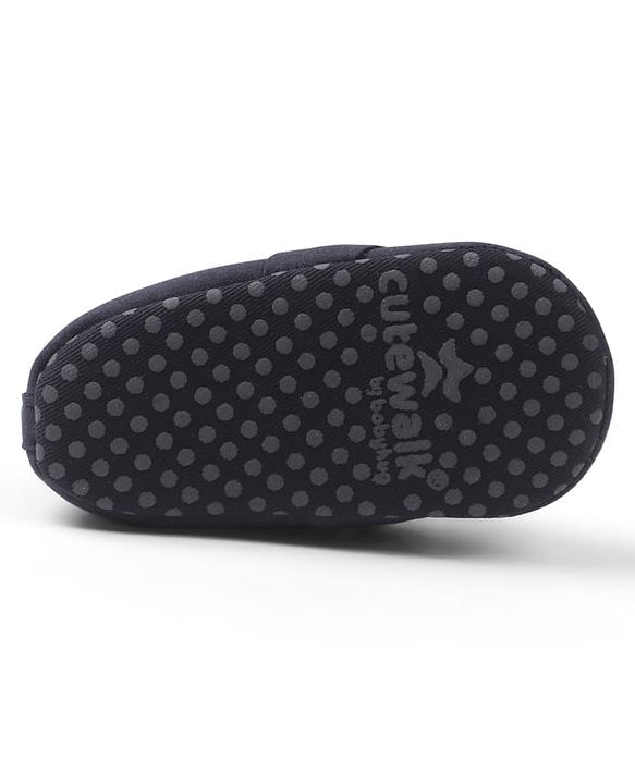 Cute Walk by Babyhug Slip On Solid Booties - Navy Blue