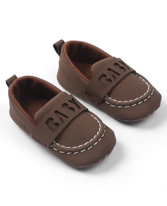 Cute Walk by Babyhug Slip On Solid Booties - Brown