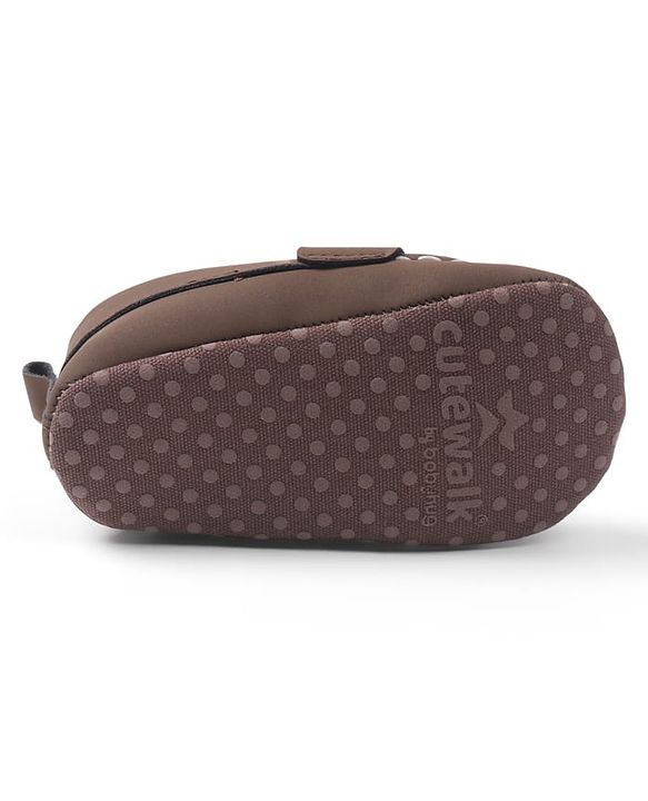 Cute Walk by Babyhug Slip On Solid Booties - Brown