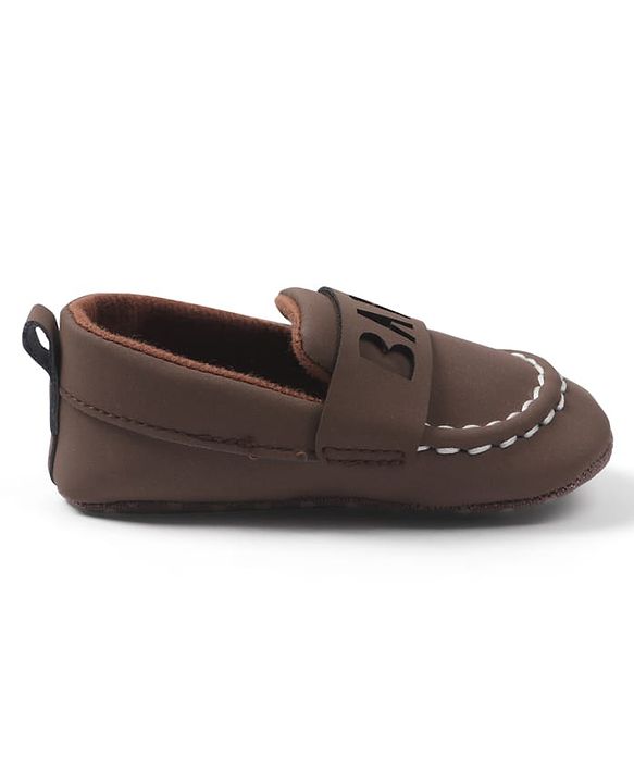 Cute Walk by Babyhug Slip On Solid Booties - Brown
