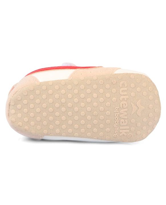 Cute Walk by Babyhug Velcro Closure Solid Booties - Blue