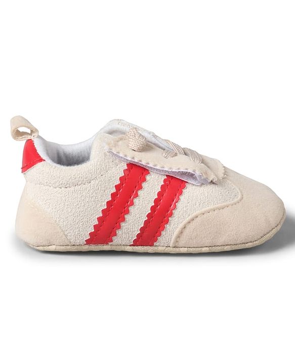 Cute Walk by Babyhug Lace Up Booties with Stripes - Red