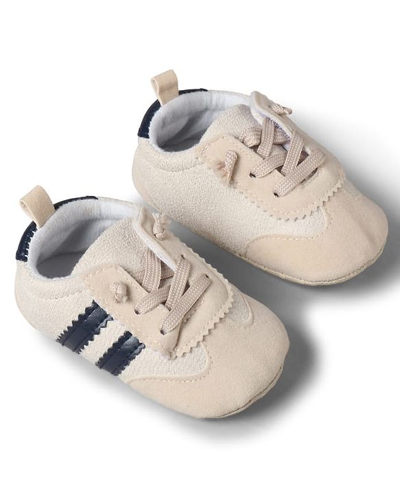 Cute Walk by Babyhug Lace Up Booties with Stripes - Red