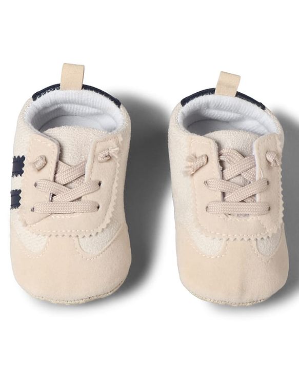 Cute Walk by Babyhug Lace Up Booties with Stripes - Red