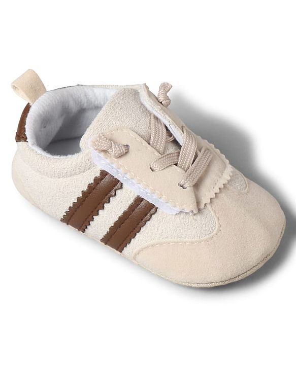 Cute Walk by Babyhug Lace Up Booties with Stripes - Red
