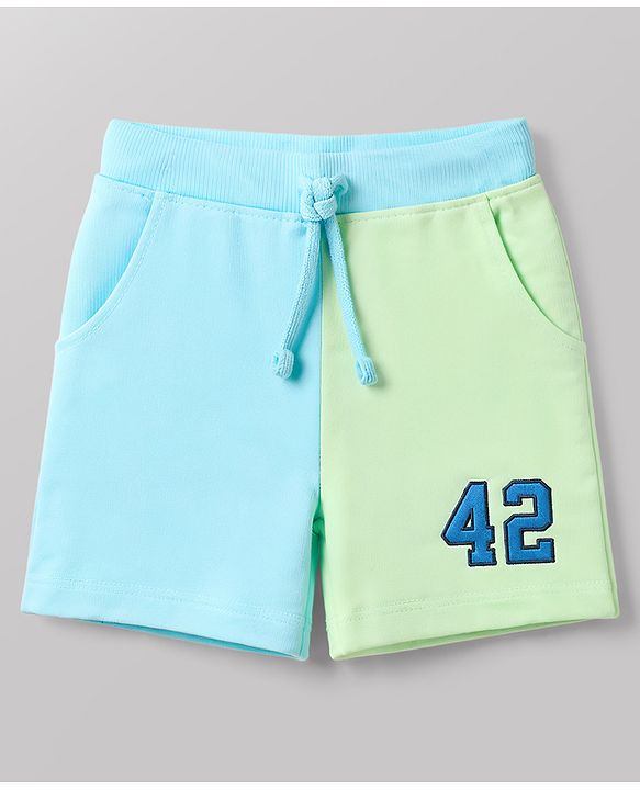 Babyhug Single Jersey Knit Half Sleeves Cut N Sew T-Shirt & Shorts Set - Multicolor