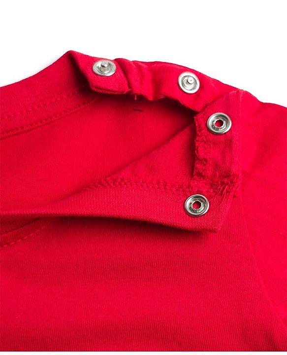 Babyhug 100% Cotton Knit Full Sleeves T-Shirt & Pyjama Night Suit With Teddy Bear Print - Red