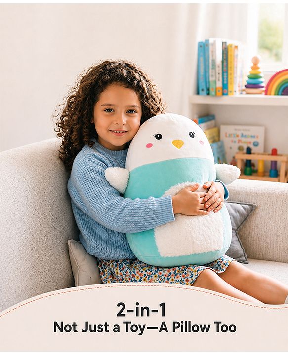 Babyhug Height 40cm Squishy Mouse Plush Pillow Ultra-Soft Cuddly Cushion Toy for Kids | Huggable Plush Pillow for Sleep & Play | Lightweight & Cozy | Nursery Decor & Gifting | Super Soft | BIS
