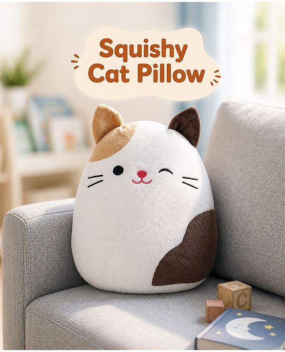 Babyhug Height 40cm Squishy Mouse Plush Pillow Ultra-Soft Cuddly Cushion Toy for Kids | Huggable Plush Pillow for Sleep & Play | Lightweight & Cozy | Nursery Decor & Gifting | Super Soft | BIS
