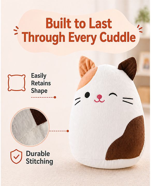 Babyhug Height 40cm Squishy Mouse Plush Pillow Ultra-Soft Cuddly Cushion Toy for Kids | Huggable Plush Pillow for Sleep & Play | Lightweight & Cozy | Nursery Decor & Gifting | Super Soft | BIS