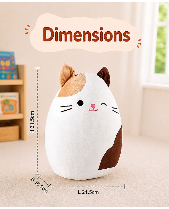 Babyhug Height 40cm Squishy Mouse Plush Pillow Ultra-Soft Cuddly Cushion Toy for Kids | Huggable Plush Pillow for Sleep & Play | Lightweight & Cozy | Nursery Decor & Gifting | Super Soft | BIS