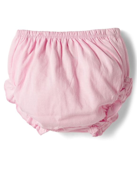 Babyhug Single Jersey Knit Half Sleeves Polka Dot Printed Frock With Bloomer & Headband - Pink