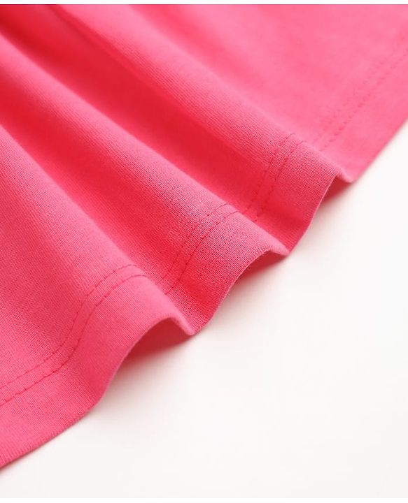 Babyhug 100% Cotton Frill Sleeve 5 Frocks and Dresses India 9-12m Fuschia