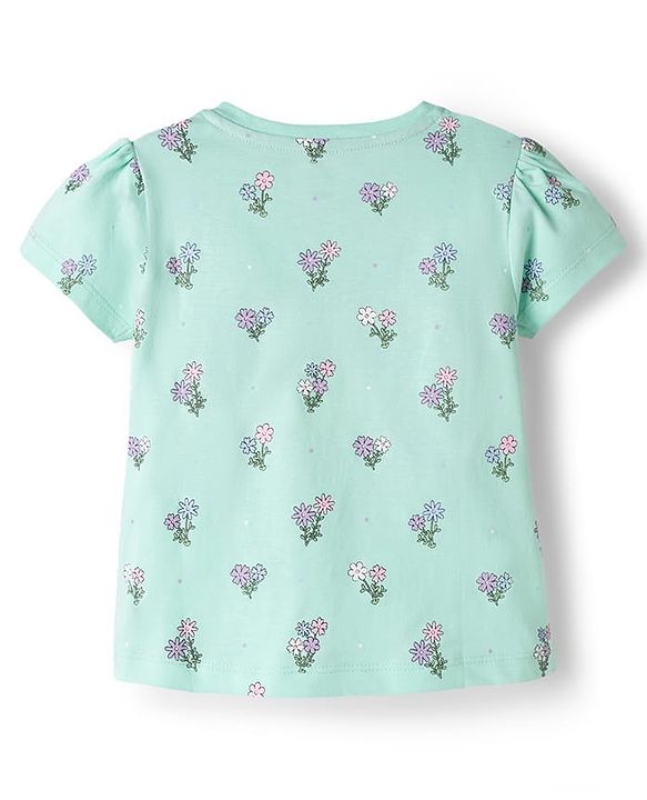 Babyhug 100% Cotton Knit T-Shirts Half Sleeves with Graphics Pack of 3 Multi Color 6-9 Months