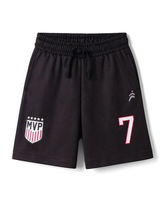 Pine Active Knit Half Sleeves Striped T-Shirt & Shorts Set - Black