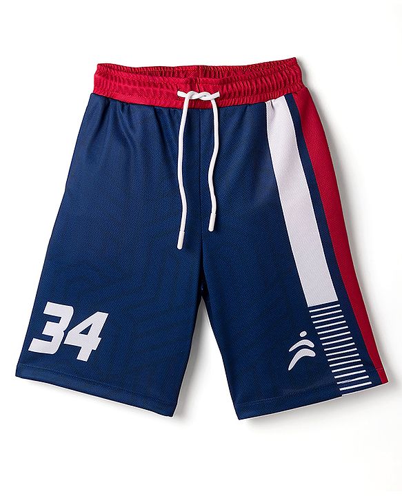Pine Active Knit Sleeveless Printed Tank T-Shirt & Shorts Set - Navy Blue