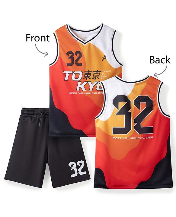 Pine Active Knit Sleeveless Tank T-Shirt & Shorts Set - Black
