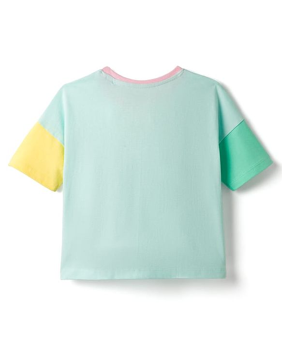 Babyhug Disney Single Jersey Knit T-Shirt with Marie Graphics Half Sleeves Multi Color 3-6 Months