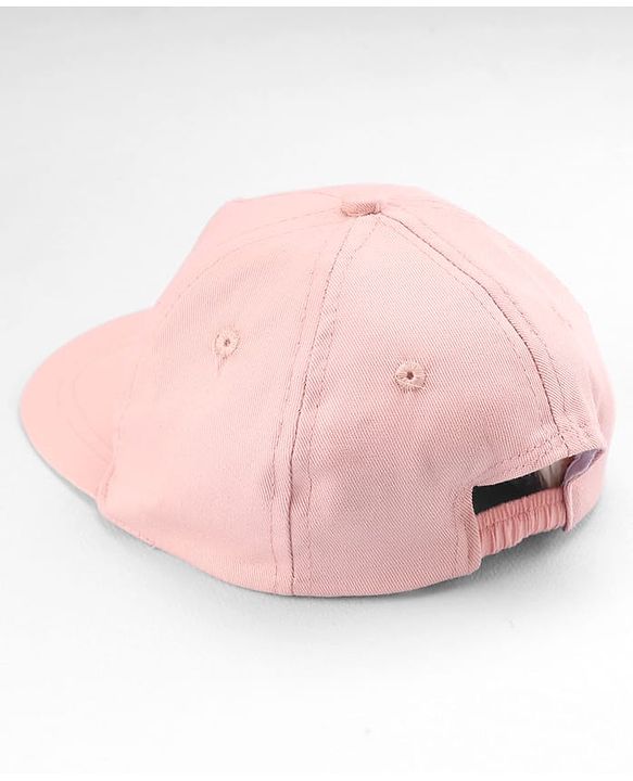 Babyhug Twill Woven Baseball Cap with Cherry Embroidery Pink - Diameter 16 cm