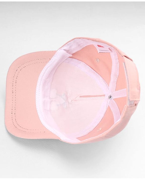 Babyhug Twill Woven Baseball Cap with Cherry Embroidery Pink - Diameter 16 cm