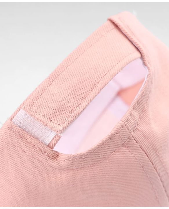 Babyhug Twill Woven Baseball Cap with Cherry Embroidery Pink - Diameter 16 cm