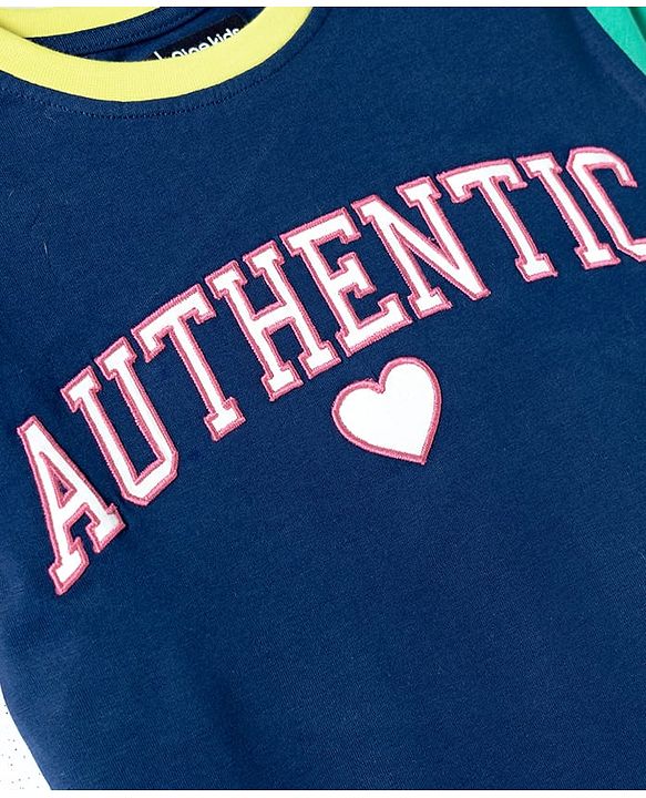 Pine Kids Cotton Knit T-Shirts with Graphic Print Round Neck Half Sleeves Multi Color 4-5 Years