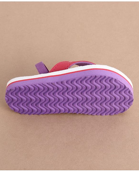 Cute Walk by Babyhug Back Strap Hearts Printed Flip Flops - Pink