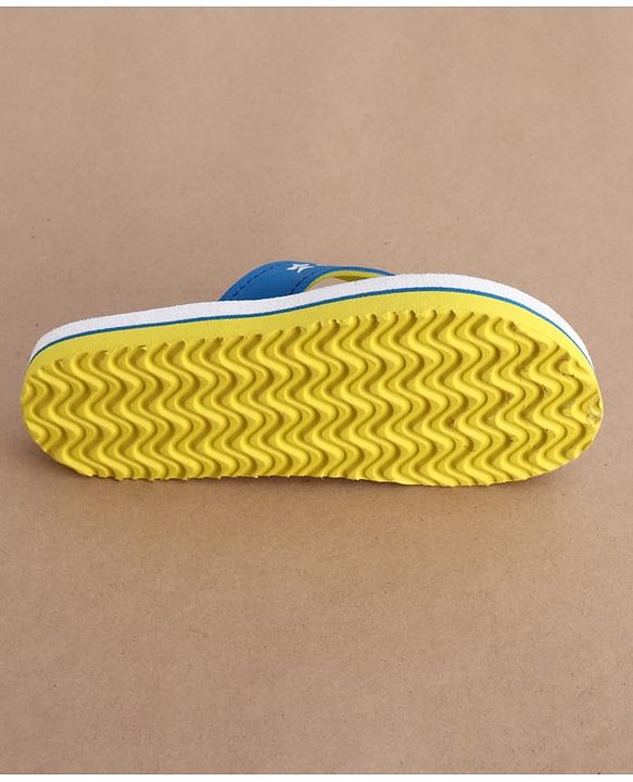 Cute Walk by Babyhug Flip Flops with Whale Print - Blue