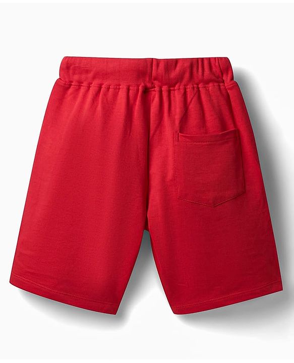 Pine Kids Disney Single Jersey Knit Sleeveless T-Shirt & Shorts Set with Mickey Mouse Graphics - Red
