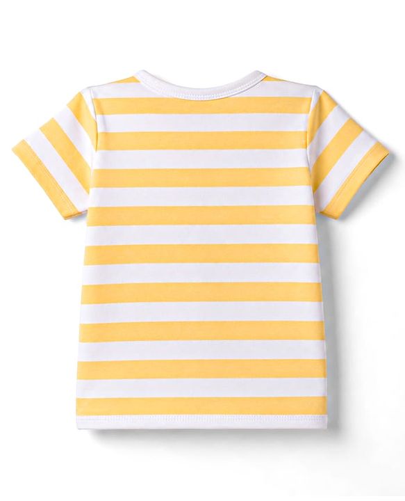 Babyhug 100% Cotton Interlock Knit Half Sleeves  Antibacterial Jhablas With Bear Print Pack of 3 - Multicolor