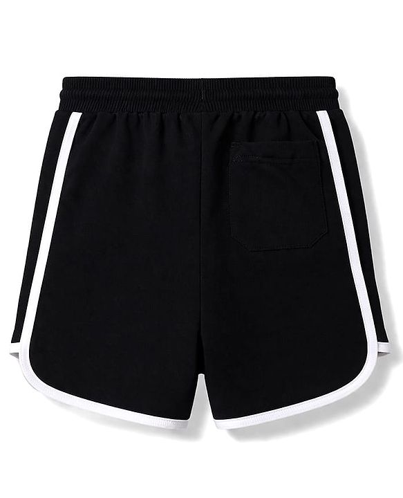 Pine Kids Cotton Knit Sleeveless T-Shirt & Shorts Set with California Print - Black