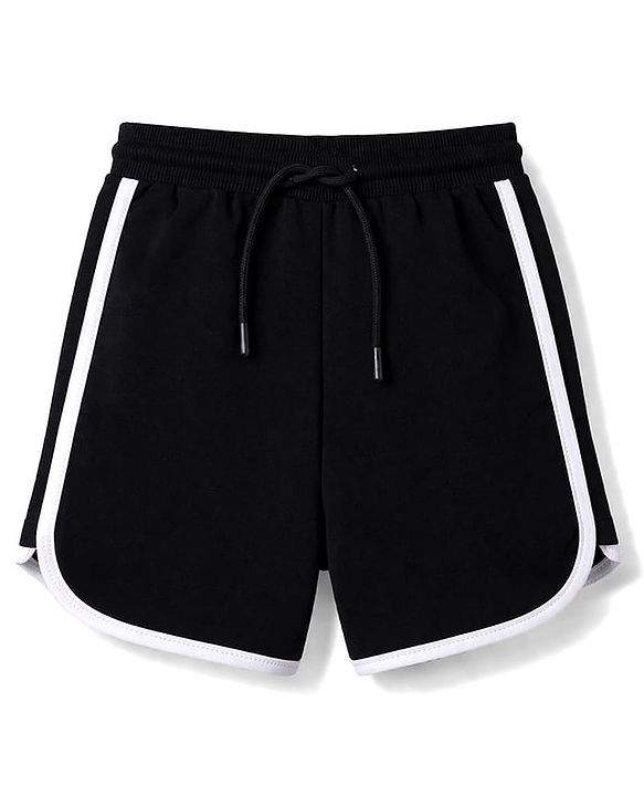 Pine Kids Cotton Knit Sleeveless T-Shirt & Shorts Set with California Print - Black