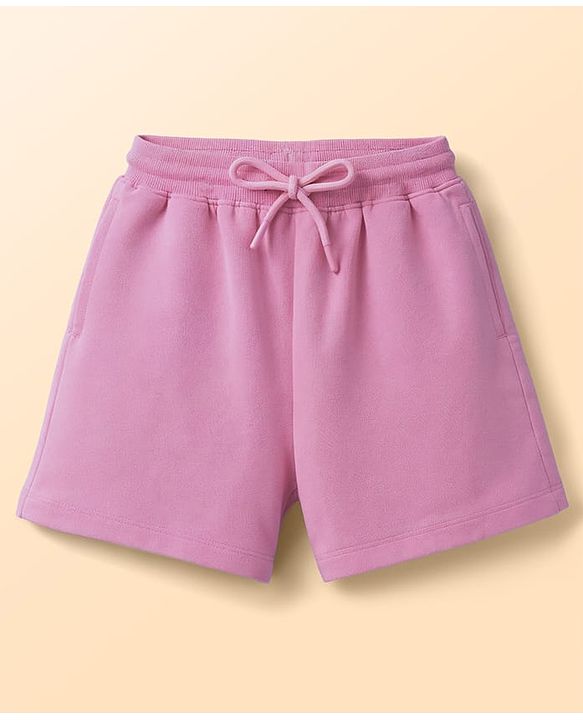 Pine Kids Cotton Knit Sleeveless Striped Top & Shorts Set - Pink