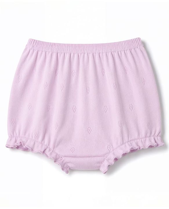 Babyhug 100% Cotton Single Jerssey Knit Antibacterial Bloomers With Polka Dots & Floral Print Pack of 3 - Multicolor