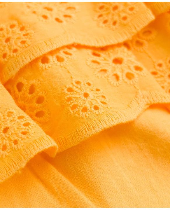 Babyhug 100% Cotton Interlock Knit Half Sleeves Onesies With Duck Embroidery - Orange