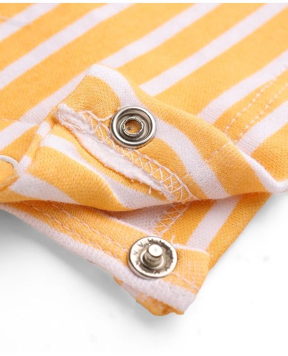 Babyhug 100% Cotton Interlock Knit Half Sleeves Rompers With Tiger Print Pack of 2 - Multicolor
