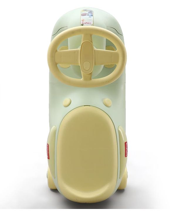 Babyhug Kids Twister Swing Car With LED Lights & Music - Pink| Smooth PU Wheels| Encourages Active Play| Built for Rough Play| Easy to Handle| Sport Gift for 3 to 8 yrs Boys & Girls| Comfortable Seat