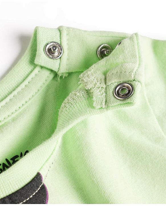 Babyhug Disney Single Jersey Knit Full Sleeves T-Shirt Payjama Nightsuit with Micky Mouse Graphics  - Limegreen & Lavender